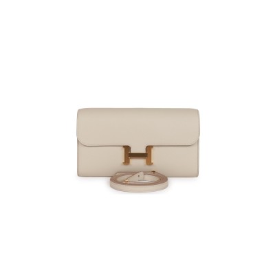 HERMES CONSTANCE WALLET TO GO BETON EVERCOLOR GOLD HARDWARE (20*11*4cm) HERMES CONSTANCE WALLET TO GO BETON EVERCOLOR GOLD HARDWARE (20*11*4cm)